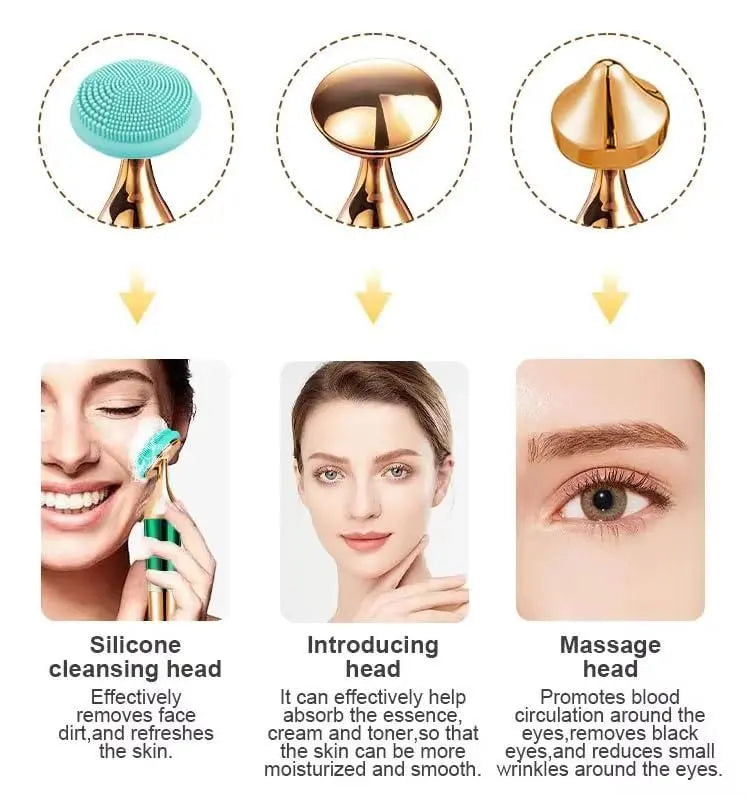 3-in-1 Face, Neck & Eyes Massager piqnsv-2x