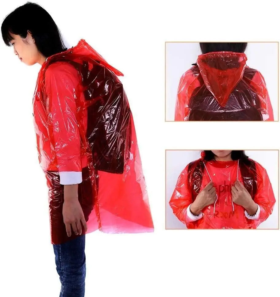 FULLY Reusable Wallet Rain Card Rain Coat for Adults (Set of 5) Multicolour piqnsv-2x