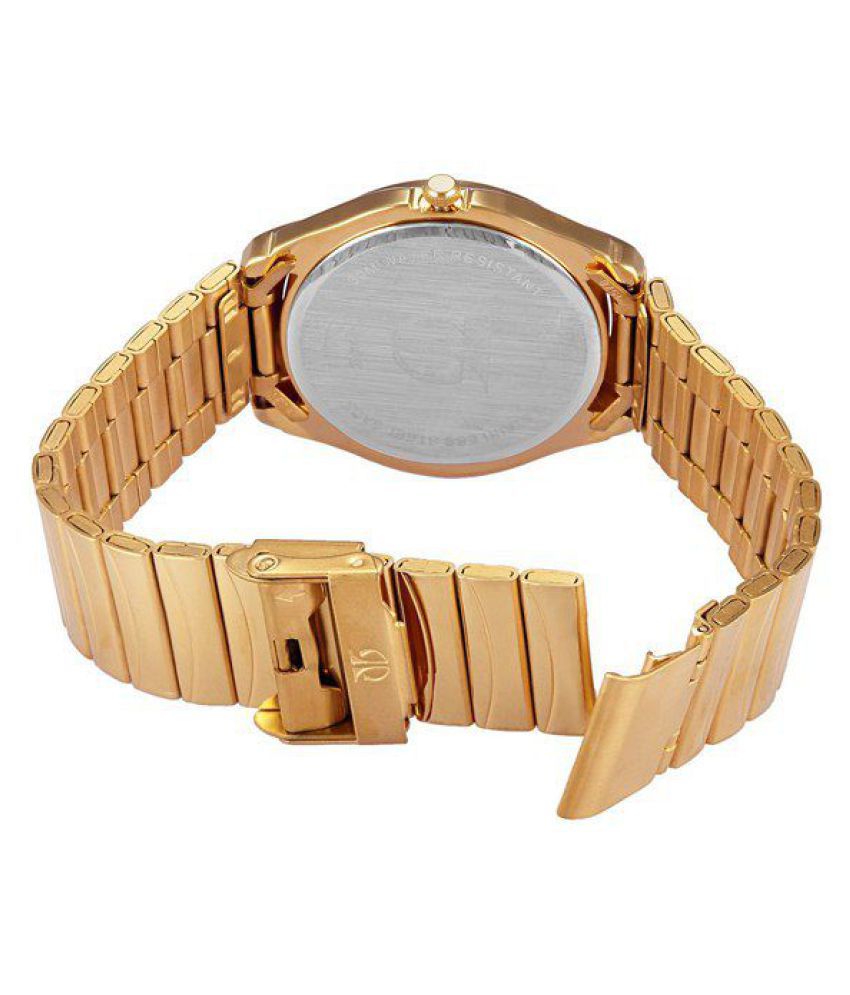 STYLISH TITAN ANALOG WATCH WITH DAY & DATE - GOLDEN piqnsv-2x