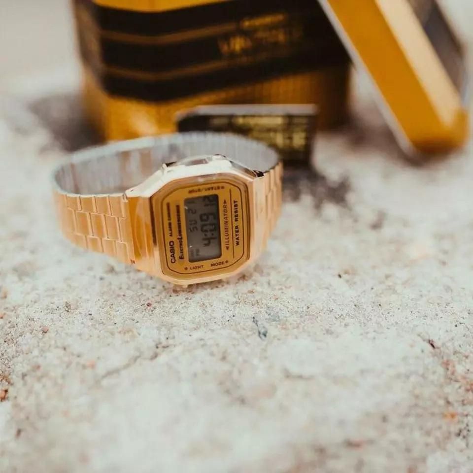 Casio Vintage Digital Gold Unisex Watch piqnsv-2x