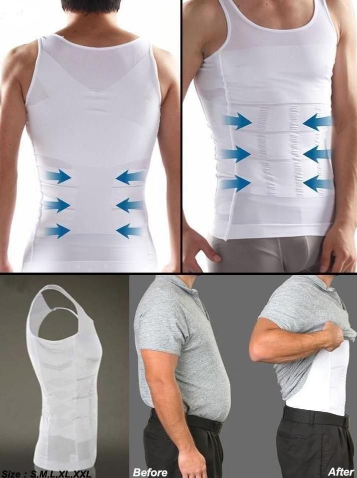 Men's Solid Compression Flexvest piqnsv-2x