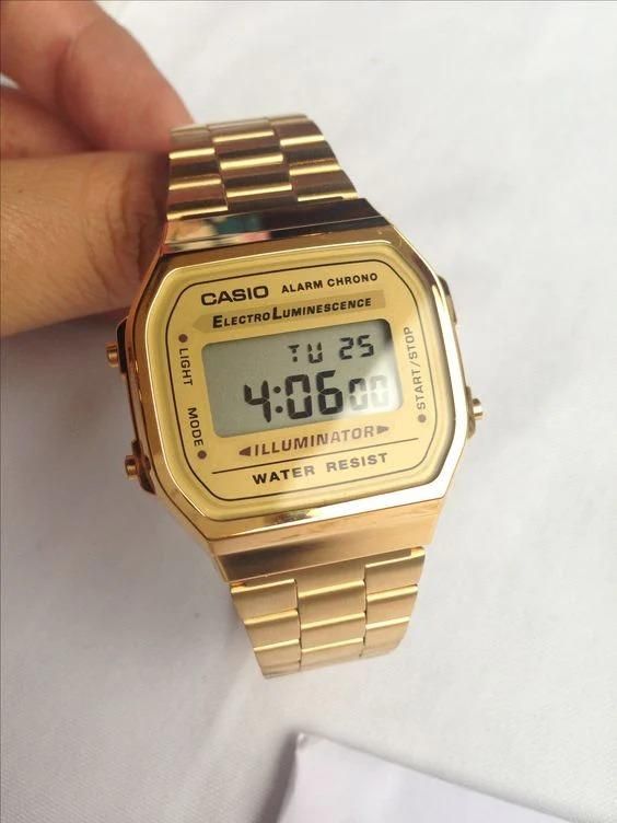 Casio Vintage Digital Gold Unisex Watch piqnsv-2x