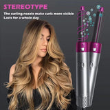 5 in 1 Multifunctional Hair Dryer Styling Tool, Detachable 5-in-1 Multi-Head Hot Air Comb, The Negative Ion Automatic Suction Hair Curler piqnsv-2x