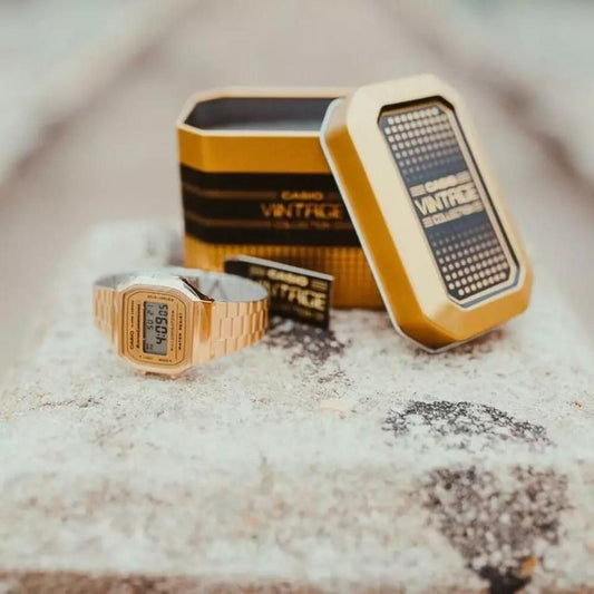 Casio Vintage Digital Gold Unisex Watch piqnsv-2x