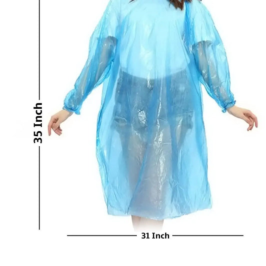 FULLY Reusable Wallet Rain Card Rain Coat for Adults (Set of 5) Multicolour piqnsv-2x