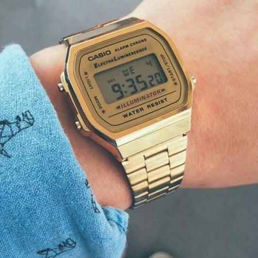 Casio Vintage Digital Gold Unisex Watch piqnsv-2x