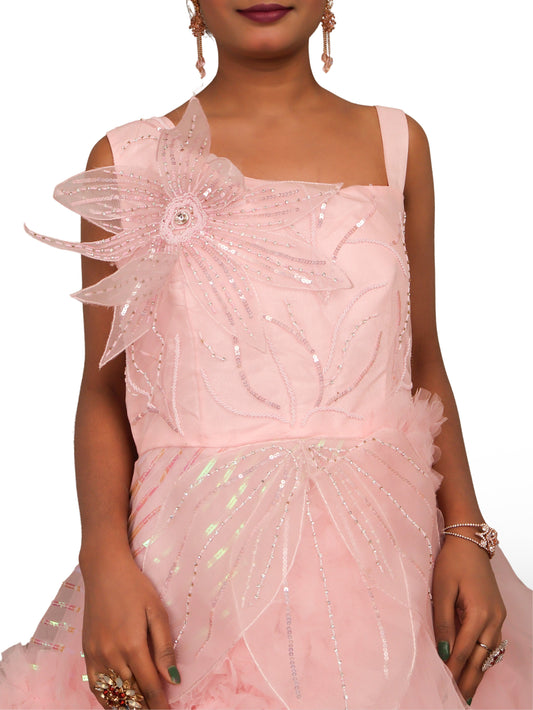 Gown with Beads & Sequin by Shreekama Shreekama